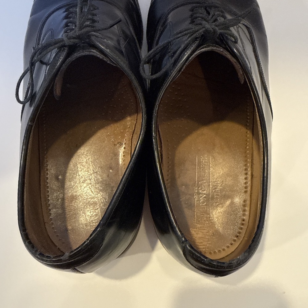 Johnston & Murphy Optima Black Leather Dress Shoes - Picture 5 of 7